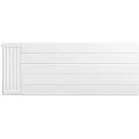 Eastbrook plaat voor paneelradiator met streep 130x50cm wit glans