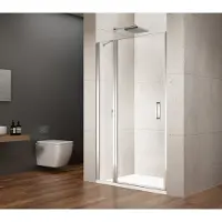 Gelco Loro douchedeur 120x200cm met vast deel chroom