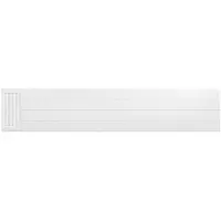Eastbrook plaat voor paneelradiator met streep 200x40cm wit glans