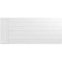 Eastbrook plaat voor paneelradiator met streep 140x60cm wit glans