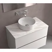Muebles Candy keramische waskom 36cm wit