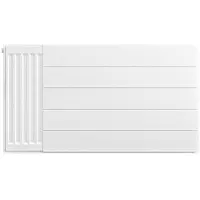 Eastbrook plaat voor paneelradiator met streep 90x50cm wit glans