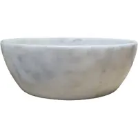 Lambini Designs Colorno waskom marmer 41cm white imperial