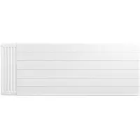 Eastbrook plaat voor paneelradiator met streep 160x60cm wit glans