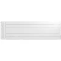Eastbrook plaat voor paneelradiator met streep 200x60cm wit glans