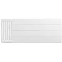 Eastbrook plaat voor paneelradiator met streep 100x40cm wit glans