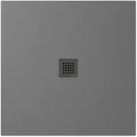 Polysan Treneca douchebak 90x90cm grijs mat