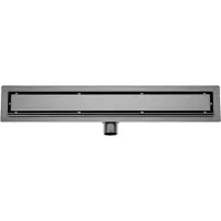 Mueller Ferro douchegoot met tegelrooster en flens 100x7cm gunmetal