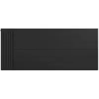 Eastbrook plaat voor paneelradiator met streep 140x60cm zwart mat