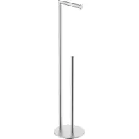 Mueller Hilton toiletrolhouder met reserverolhouder RVS geborsteld