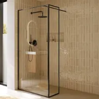 Riho Define inloopdouche l-vorm 100x40x200cm ijzer verouderd mat