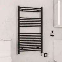 Eastbrook Biava elektrische handdoekradiator 60x110cm 500W zwart mat
