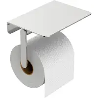 Mueller Hilton toiletrolhouder met planchet chroom