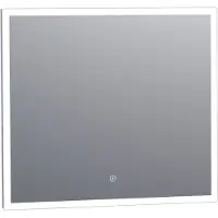 Brauer Jade rechthoekige spiegel met verlichting 80x70cm