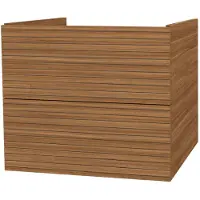 SaniGoods Maisy onderkast met ribbelfront 60cm walnoot