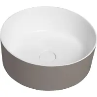 Sapho Thin waskom solid surface 38x14.2cm bruin