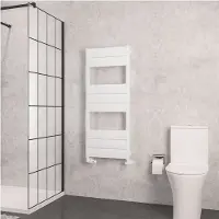 Eastbrook Kingswood handdoekradiator 50x120cm 618W wit mat