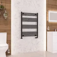 Eastbrook Wendover handdoekradiator 75x100cm 643W zwart mat