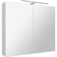 Sapho Greta spiegelkast met LED-verlichting 101x70cm wit mat