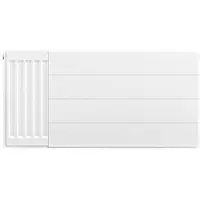 Eastbrook plaat voor paneelradiator met streep 80x40cm wit glans