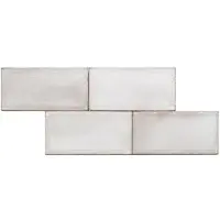 Terre d'Azur Terre-Spatula wandtegel 10x20cm ivoor