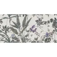 Jabo Borneo White wandtegel bloem 60x120cm gerectificeerd