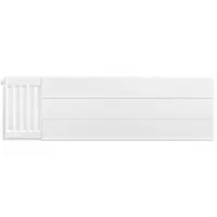 Eastbrook plaat voor paneelradiator met streep 100x30cm wit glans