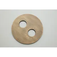Saniclear Antique afbouwdeel rond voor inbouwthermostaat verouderd messing