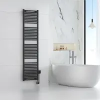 Mueller Stala elektrische radiator met Smart Wifi 45x181.7cm mat zwart 1000W