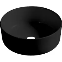 Best design Luzz waskom 40cm keramiek zwart mat