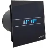 CATA E-120 GBTH Axial badkamer ventilator met timer & vochtsensor 6W/11W Ø120mm zwart
