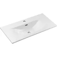 Comad Sky 3 keramische wastafel 81x40cm wit glans