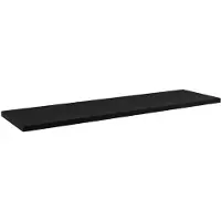 Comad Nova Black wastafel toppaneel 140cm zwart