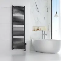 Mueller Stala elektrische radiator met Smart Wifi 60x181.7cm mat zwart 1000W