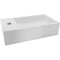 Mueller Dash fontein met kraangat links 40x22x10cm wit