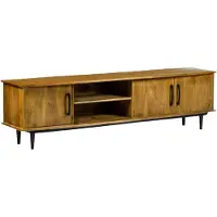 LivingFurn Elias tv meubel 200cm mangohout