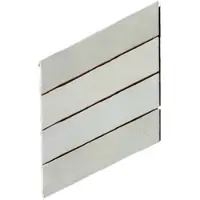Terre d'Azur Granada wandtegel 6,4x27,5cm links grijs