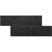 Terre d'Azur Terre-Spatula wandtegel 10x20cm zwart