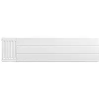 Eastbrook plaat voor paneelradiator met streep 120x30cm wit glans