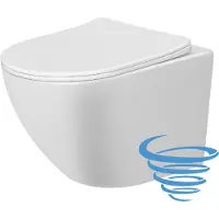 DTG Star randloos toilet met tornadospoeling en softclose zitting wit glans