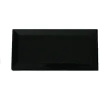 Terre d'Azur Metro wandtegel 7,5x15cm zwart