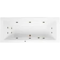 Lambini Designs Cube bubbelbad 180x80cm elektronisch met 6+4+2 hydrojets rose goud