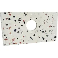 Saniclear Micro fonteinblad 39x22cm terrazzo