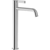 Sapho Iconic wastafelkraan met gebogen uitloop 31cm chroom