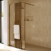Riho Define inloopdouche met decopaneel 100x200cm koper mat