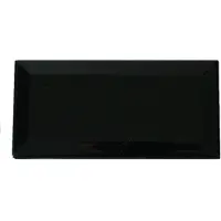 Terre d'Azur Metro wandtegel 10x20cm zwart