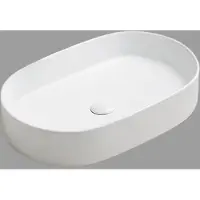 Lambini Designs Mira waskom keramiek 60x38cm wit mat