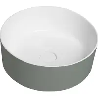 Sapho Thin waskom solid surface 38x14.2cm groen