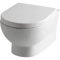 Eastbrook Farringdon randloos hangend toilet wit glans