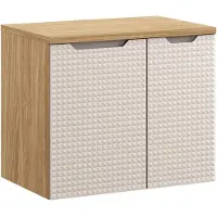 Comad Luxor Beige badmeubel 70cm met 2 deuren en wastafelblad